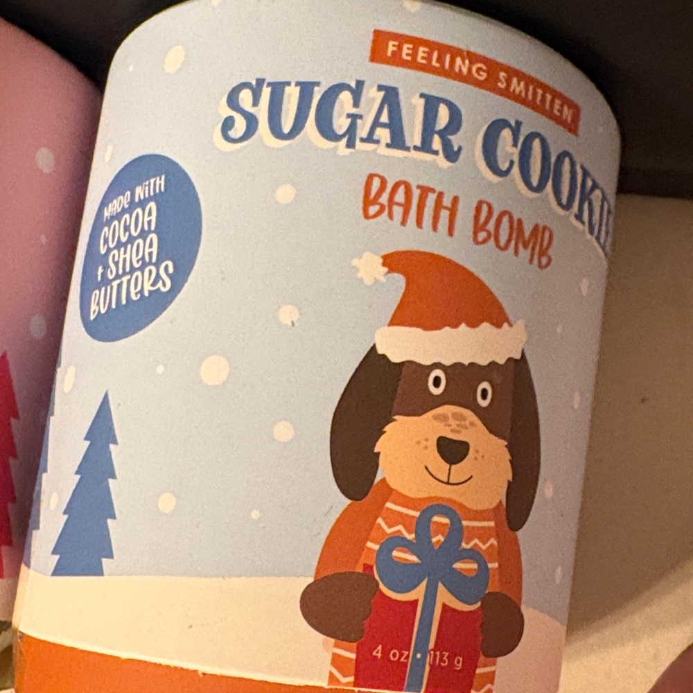 Bath Bomb Trio - Merry Cherry, Sugar Cookie, Peppermint - Picture 4 of 10